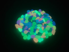 Mixed Colors Luminous Aquarium Pebbles