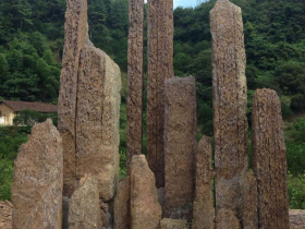 Long Dragon Stone Column Landscaping Rock