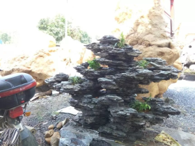 Stacking Rock Seiryu Stone Artificial Hill