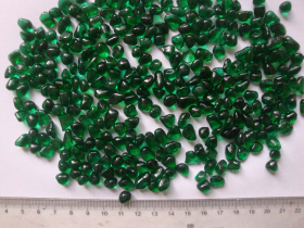 Deep Green Glass Stone Aquarium Granules