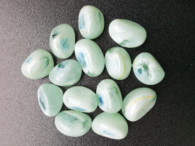 Marble Bean Glass Stone for Aquascaing
