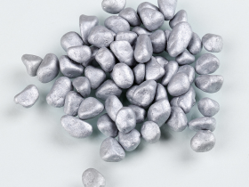 Silver Colored Glass Beads for Aquarium