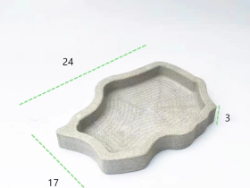 Natural Sandstone Feeding Bowl for Turtle