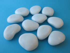 White Porcelain Pebble Stone