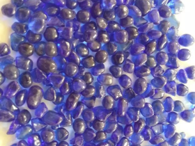 Cobalt Blue Aquarium Glass Beads