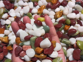 High Polished Mixed Color Stone Pebbles