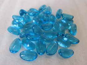 Turquoise Blue Aquarium Glass Marbles