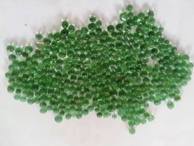 Green Aquarium Glass Beads