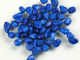 Deep Blue Colored Glass Beads