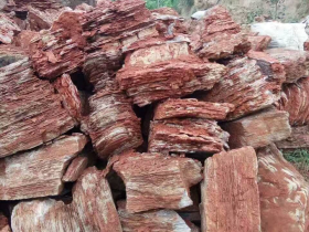 Aquarium Decoration Rocks Red Multilayer Stone